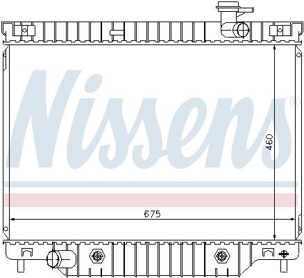 Radiateur moteur (Radiateur de refroidissement) NISSENS 69211