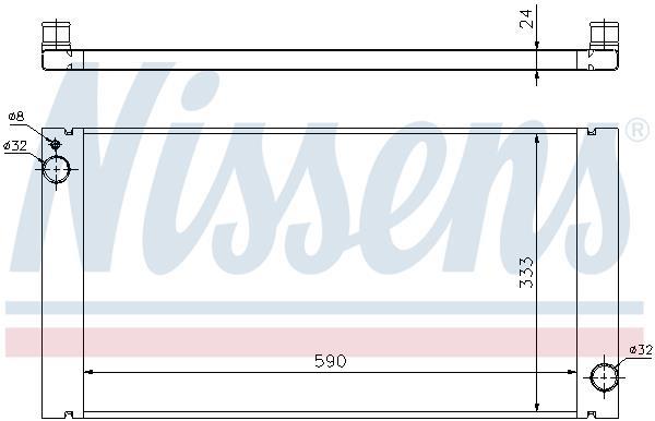 Radiateur moteur (Radiateur de refroidissement) NISSENS 69705