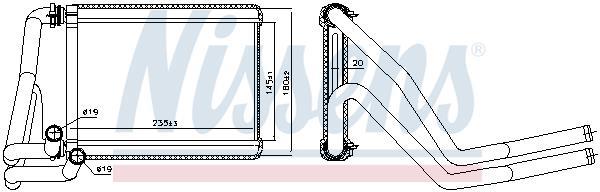 Radiateur de chauffage NISSENS 707071