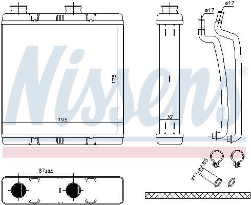 Radiateur de chauffage NISSENS 707173