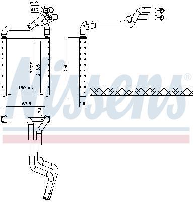 Radiateur de chauffage NISSENS 707180