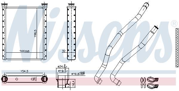 Radiateur de chauffage NISSENS 707198