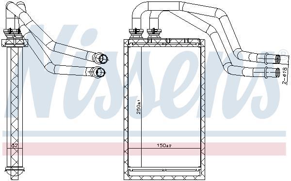 Radiateur de chauffage NISSENS 707215