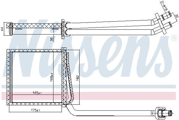 Radiateur de chauffage NISSENS 707217