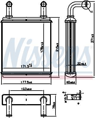 Radiateur de chauffage NISSENS 707225
