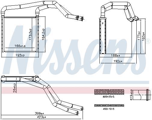 Radiateur de chauffage NISSENS 707298
