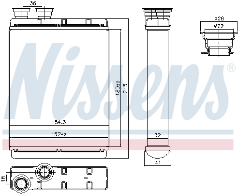 Radiateur de chauffage NISSENS 707369