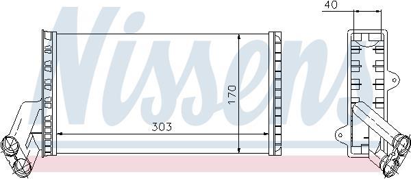 Radiador de aquecimento NISSENS ref. 71149