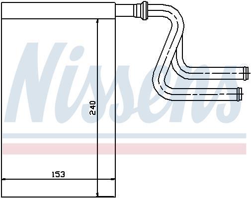 Radiador de aquecimento NISSENS ref. 71745