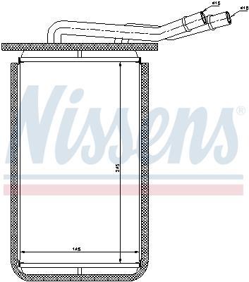 Radiateur de chauffage NISSENS ref. 71769