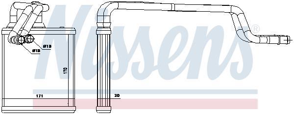 Radiador de aquecimento NISSENS ref. 71772