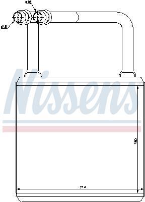 Radiador de aquecimento NISSENS ref. 72029
