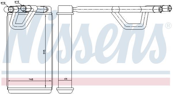Radiador de aquecimento NISSENS ref. 72208