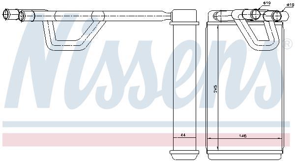 Radiador de aquecimento NISSENS ref. 72209