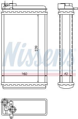 Radiador de aquecimento NISSENS ref. 726461
