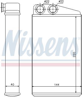 Radiateur de chauffage NISSENS ref. 73249