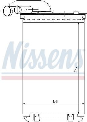 Radiador de aquecimento NISSENS ref. 73252