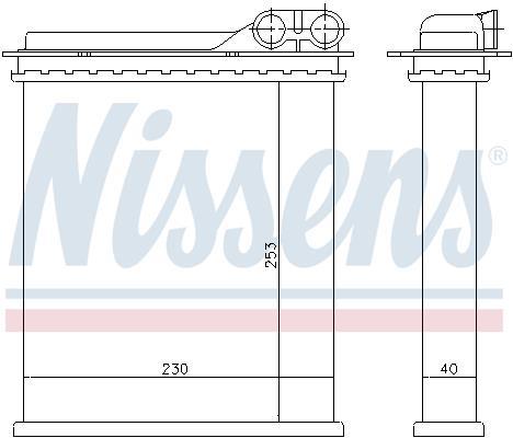 Radiateur de chauffage NISSENS ref. 73363