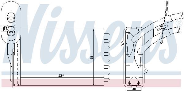 Radiateur de chauffage NISSENS ref. 73961