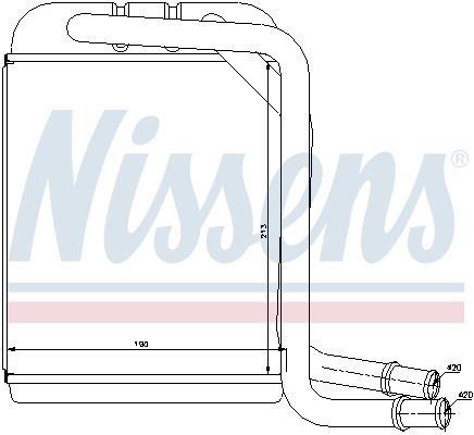 Radiador de aquecimento NISSENS ref. 73976