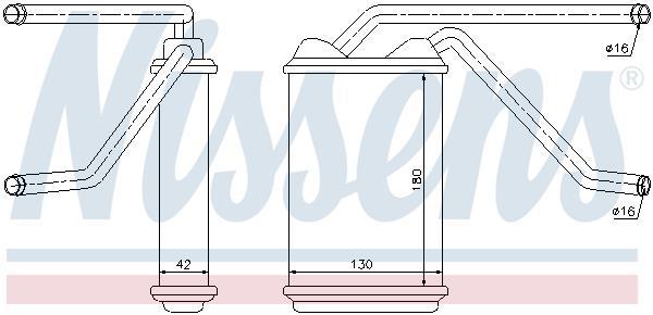 Radiador de aquecimento NISSENS ref. 76511