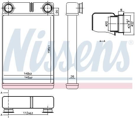 Radiador de aquecimento NISSENS ref. 76515