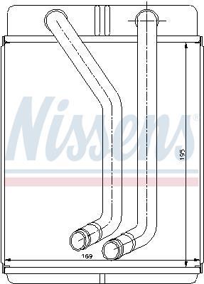 Radiador de aquecimento NISSENS ref. 77507