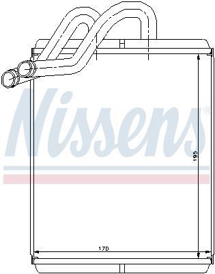 Radiador de aquecimento NISSENS ref. 77518