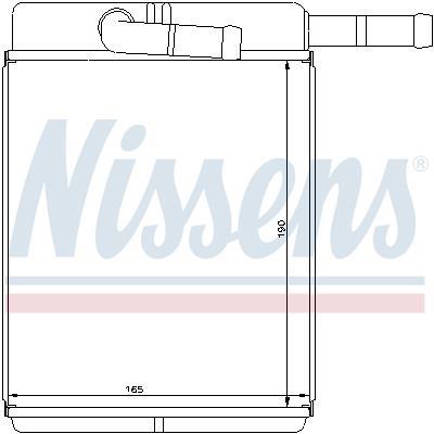 Radiador de aquecimento NISSENS ref. 77522