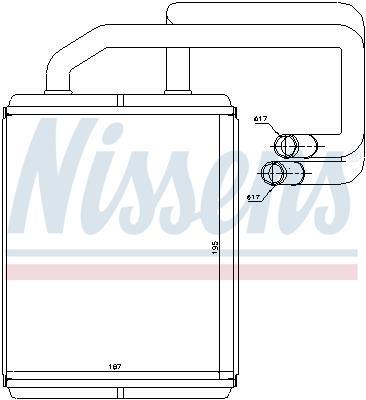 Radiador de aquecimento NISSENS ref. 77528