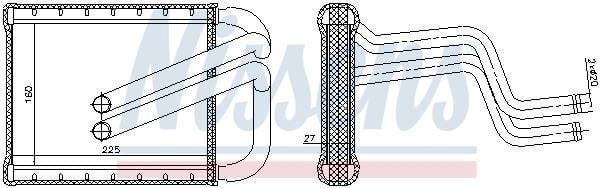 Radiateur de chauffage NISSENS ref. 77536