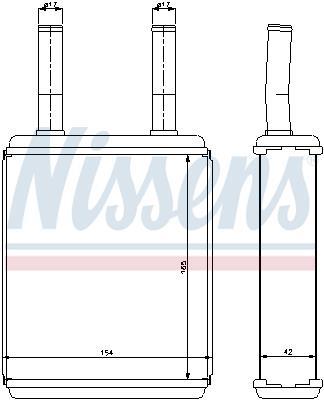 Radiador de aquecimento NISSENS ref. 77600