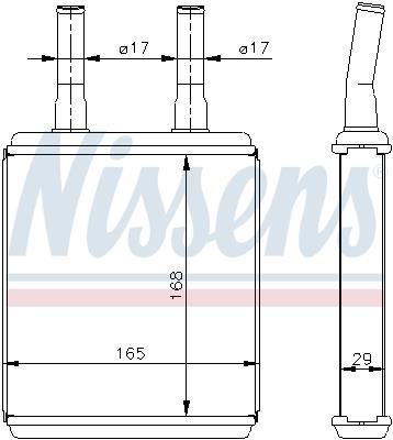 Radiador de aquecimento NISSENS ref. 77604