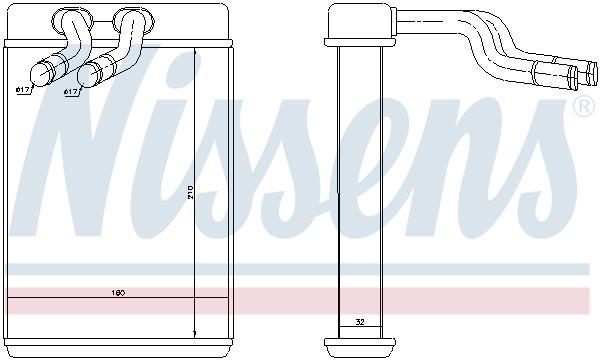 Radiador de aquecimento NISSENS ref. 77610