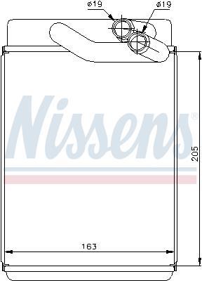 Radiador de aquecimento NISSENS ref. 77616