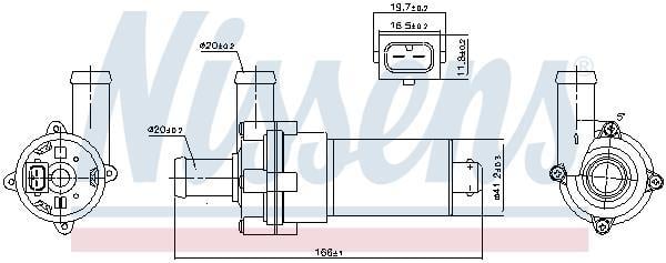 Pompe à eau NISSENS 831051