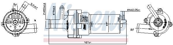 Pompe à eau NISSENS 831055