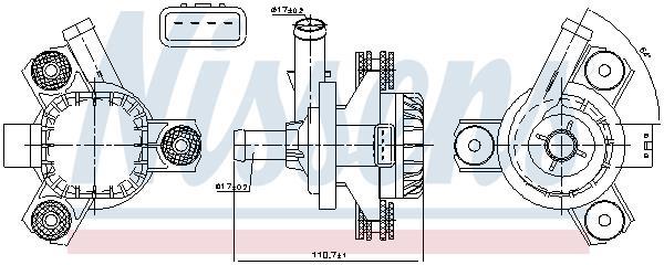 Pompe à eau NISSENS 831058