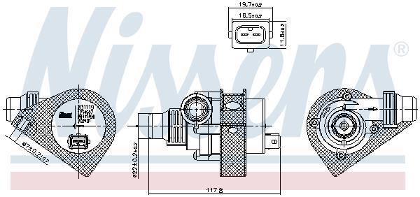 Pompe à eau NISSENS ref. 831059
