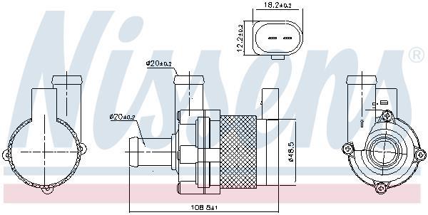 Pompe à eau NISSENS 831067