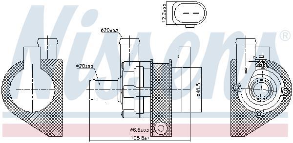 Pompe à eau NISSENS ref. 831069
