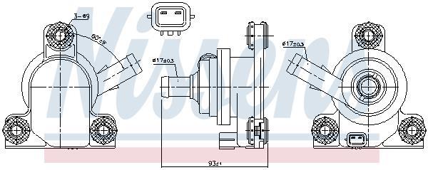 Pompe à eau NISSENS 831078