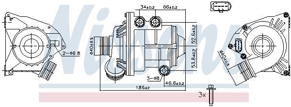 Pompe à eau NISSENS 831087
