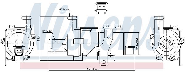 Pompe à eau NISSENS 831114