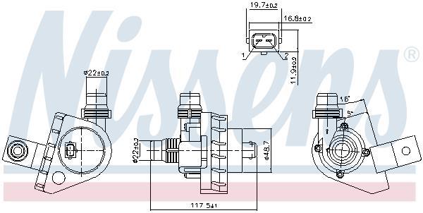 Pompe à eau NISSENS 831115
