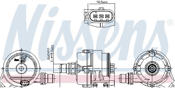 Pompe à eau NISSENS 832128