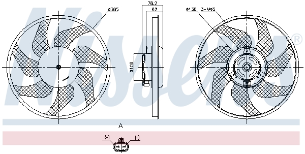 Ventilador do motor NISSENS ref. 850216