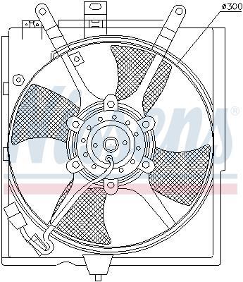Ventilador, refrigeración del motor NISSENS ref. 85298