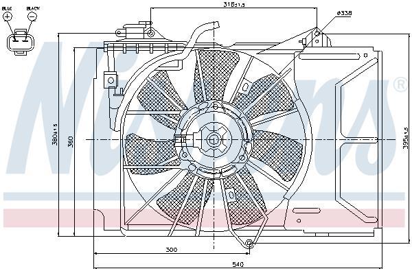 Ventilador do motor NISSENS ref. 85328