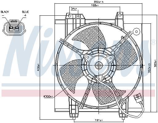 Ventilateur de refroidissement du moteur (Motoventilateur) NISSENS ref. 85494